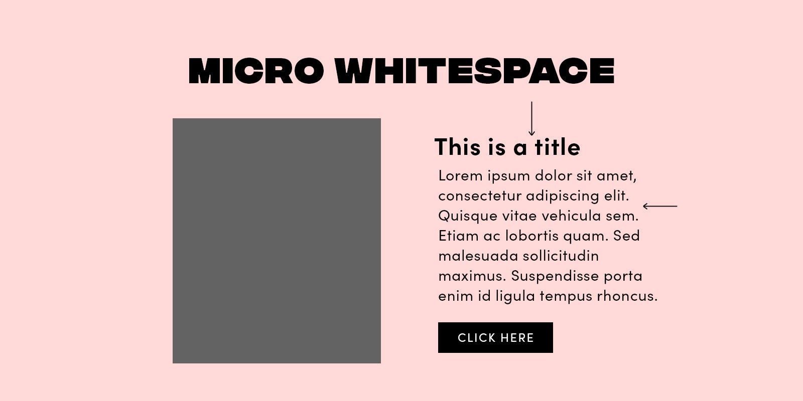 Image showing micro white space on a screen design.